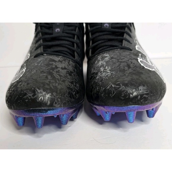 Under‎ Armour Football Cleats Blur Smoke Suede 2.0 MC Mens Sz 14 3027978-001 New main image 4